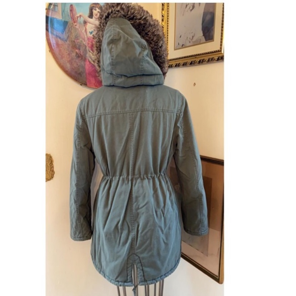 Fitted Army Green Twill Jacket - Picture 4 of 5